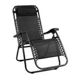 Gardeon Outdoor Portable Recliner - Black