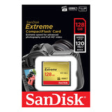 SanDisk 128GB Extreme CompactFlash Card with (write) 85MB/s and (Read)120MB/s - SDCFXSB-128G