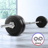 Everfit 48KG 168cm Barbell Set Weight Plates Bar Fitness Exercise Home Gym Bench Press