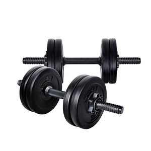 Everfit 12KG Dumbbell Set Dumbbells Weight Plates Home Gym Fitness Exercise