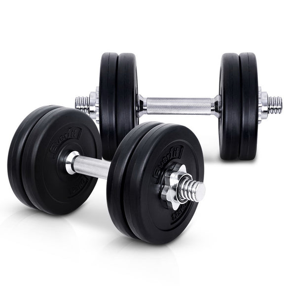 Everfit Fitness Gym Exercise Dumbbell Set 15kg