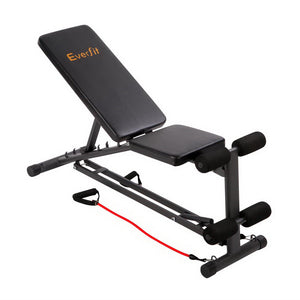 Everfit Adjustable FID Weight Bench Flat Incline Fitness Gym Equipment