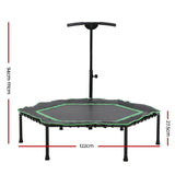 Everfit 48" Mini Trampoline Rebounder Handrail Fitness Exercise Jogger Cardio Workout