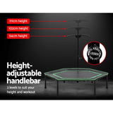 Everfit 48" Mini Trampoline Rebounder Handrail Fitness Exercise Jogger Cardio Workout