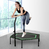 Everfit 48" Mini Trampoline Rebounder Handrail Fitness Exercise Jogger Cardio Workout