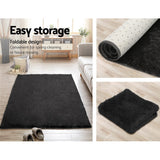 Artiss 140x200cm Floor Rugs Ultra Soft Shaggy Rug Large Carpet Anti-slip Area