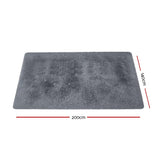 Artiss 140x200cm Ultra Soft Shaggy Rug Large Floor Carpet Anti-slip Area Rugs Grey