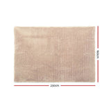 Artiss Shaggy Rug 160x230cm Beige