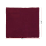 Artiss Ultra Soft Shaggy Rug Large 200x230cm Floor Carpet AntiUnbrandedslip Area Rugs Burgundy