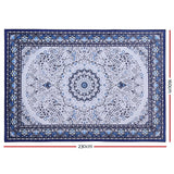 Artiss Short Pile Floor Rug 160x230cm Gaspar Blue