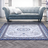 Artiss Short Pile Floor Rug 160x230cm Gaspar Blue