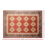 Artiss Floor Rugs Carpet 160 x 230 Living Room Mat Rugs Bedroom Large Soft Red