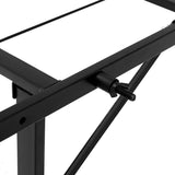 Artiss Foldable Double Metal Bed Frame - Black