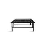 Artiss Foldable Single Metal Bed Frame - Black