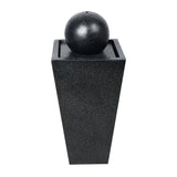 Gardeon Solar Powered Water Fountain - Black