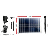 Gardeon 1400L/H Submersible Fountain Pump with Solar Panel