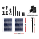 Gardeon 110W Solar Powered Water Pond Pump Outdoor Submersible Fountains