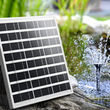 Solar Pond Pump Powered Outdoor Garden Water Pool Kit Large Panel 8.2 FT