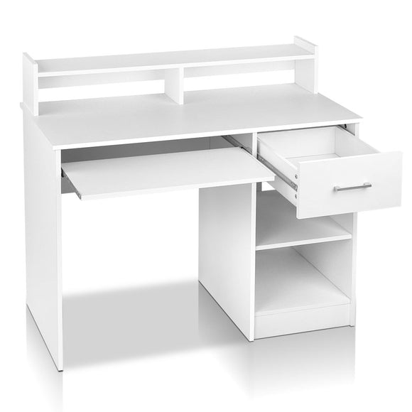 Artiss Office Computer Desk with Storage - White