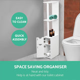 Artiss Freestanding Bathroom Storage Cabinet - White