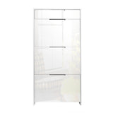 Artiss 24 Pair High Gloss Wooden Shoe Cabinet - White