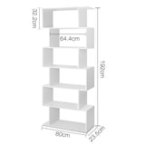 Artiss 6 Tier Display Shelf - White