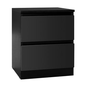 Artiss Bedside Tables Drawers Side Table Bedroom Furniture Nightstand Black Lamp