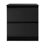 Artiss Bedside Tables Drawers Side Table Bedroom Furniture Nightstand Black Lamp