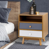 Artiss Wooden Bedside Table