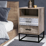 Artiss Bedside Tables Drawers Side Table Wood Nightstand Storage Cabinet Unit