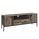 Artiss TV Cabinet Entertainment Unit Stand Storage Wood Industrial Rustic 160cm