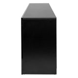 Artiss TV Cabinet Entertainment Unit Stand RGB LED High Gloss Furniture Storage Drawers Shelf 180cm Black