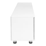 Artiss TV Cabinet Entertainment Unit Stand High Gloss Furniture 205cm White