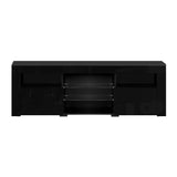 Artiss TV Cabinet Entertainment Unit Stand RGB LED Gloss Furniture 160cm Black