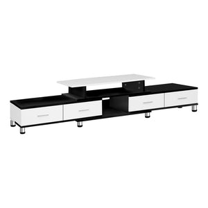 Artiss TV Cabinet Entertainment Unit Stand Wooden 160CM To 220CM Storage Drawers Black White