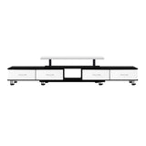 Artiss TV Cabinet Entertainment Unit Stand Wooden 160CM To 220CM Storage Drawers Black White