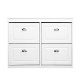 Shoe Cabinet Shoes Storage Rack Organiser White Shelf Drawer Cupboard 24 Pairs