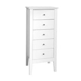 Artiss 5 Tallboy Chest of Drawers Storage Cabinet Bedside Table Dresser White