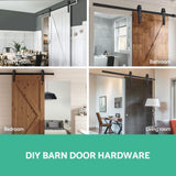 Sliding Barn Door Hardware - Black