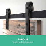 Sliding Barn Door Hardware - Black