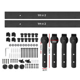 4M Sliding Barn Door Hardware - Black