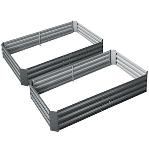 Greenfingers Garden Bed 2PCS 150X90X30CM Galvanised Steel Raised Planter