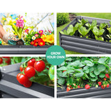 Greenfingers Garden Bed 2PCS 150X90X30CM Galvanised Steel Raised Planter