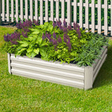 Green Fingers Set of 2 120 x 90cm Raised Garden Bed - Cream