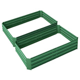 Green Fingers Set of 2 120 x 90cm Raised Garden Bed - Green