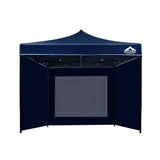 Instahut Gazebo Pop Up Marquee 3x3m Folding Wedding Tent Gazebos Shade Navy