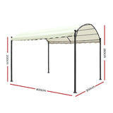 Instahut Gazebo 4x3m Party Marquee Outdoor Wedding Tent Iron Art Canopy