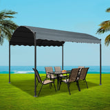 Instahut Gazebo 4x3m Party Marquee Outdoor Wedding Event Tent Iron Art Gazebos Grey