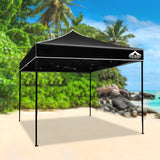 Instahut Gazebo Pop Up Marquee 3x3m Outdoor Tent Folding Wedding Gazebos Black