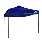 Instahut Gazebo Pop Up Marquee 3x3m Outdoor Tent Folding Wedding Gazebos Blue